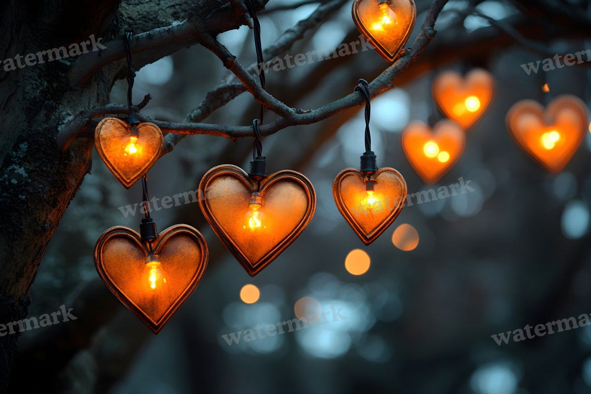 Valentine's Day digital photo backdrop for photo editing, preview 10