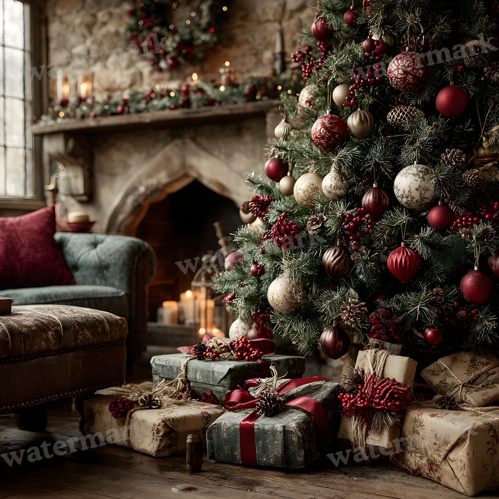Victorian Christmas Backdrop Images