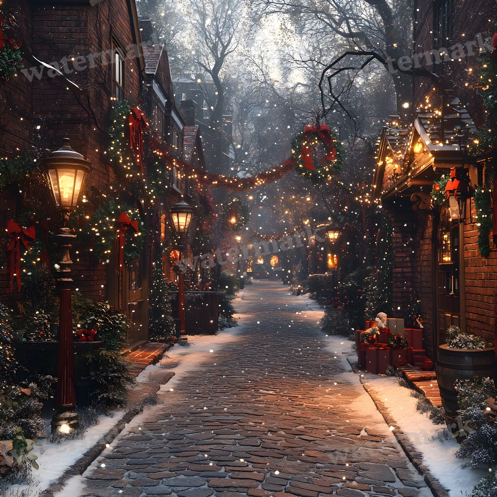 Victorian Christmas Backdrop Images