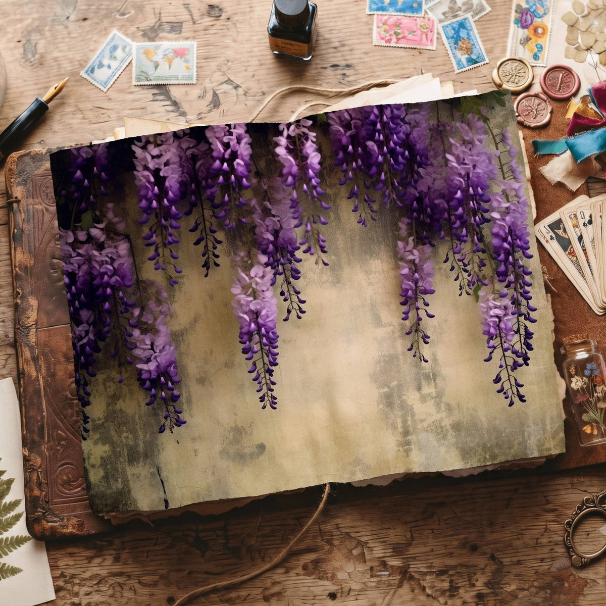 Wisteria Digital Papers