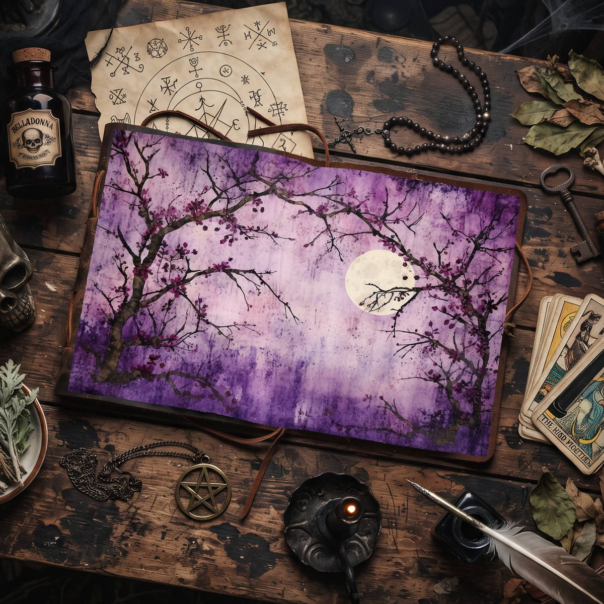 Witch printable junk journal paper, page preview 11
