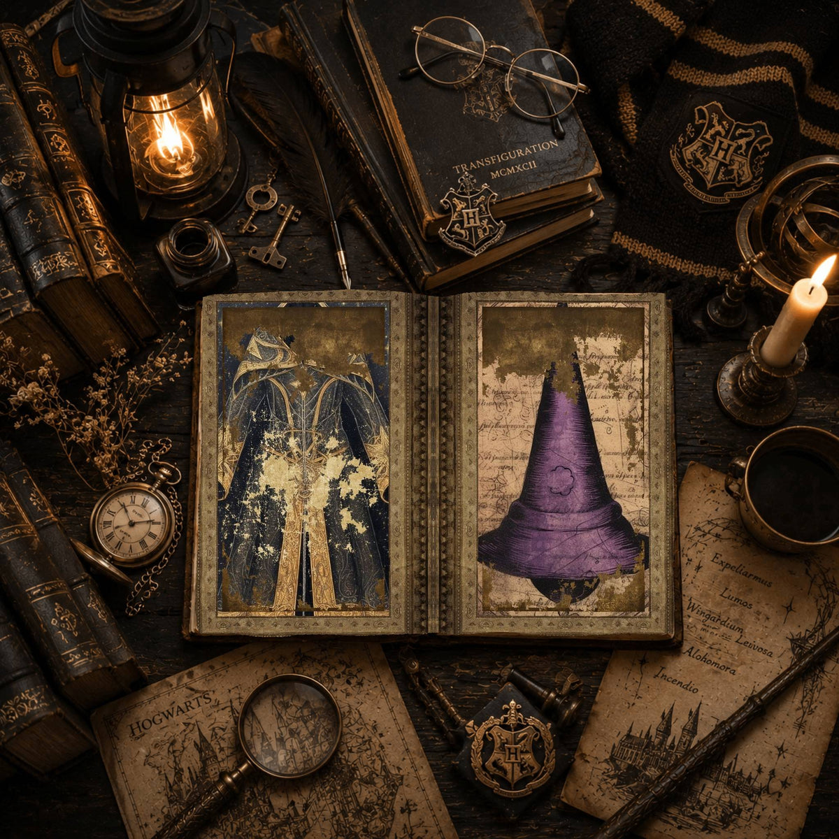 Witch printable junk journal paper, page preview 11