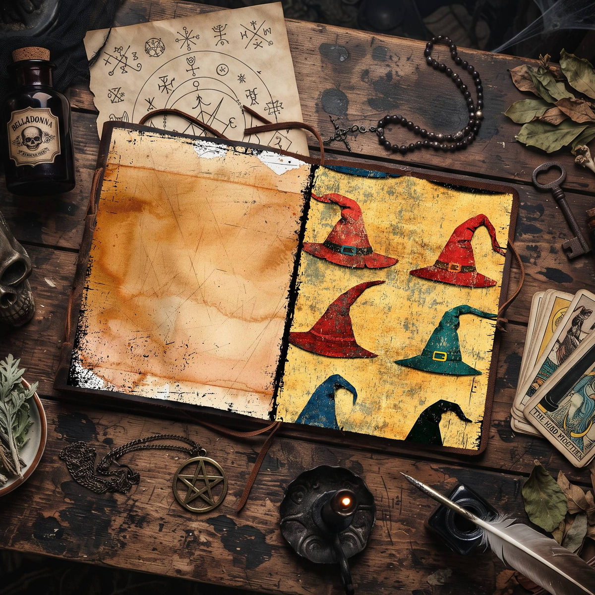 Witch printable junk journal paper, page preview 11