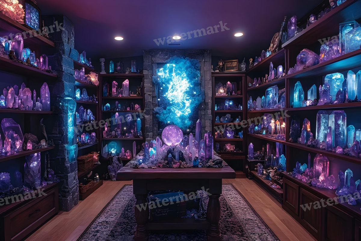 Witchs Crystal Den Backdrop Images