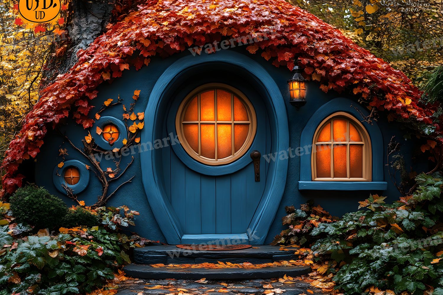 Witchs Hut Backdrop Images
