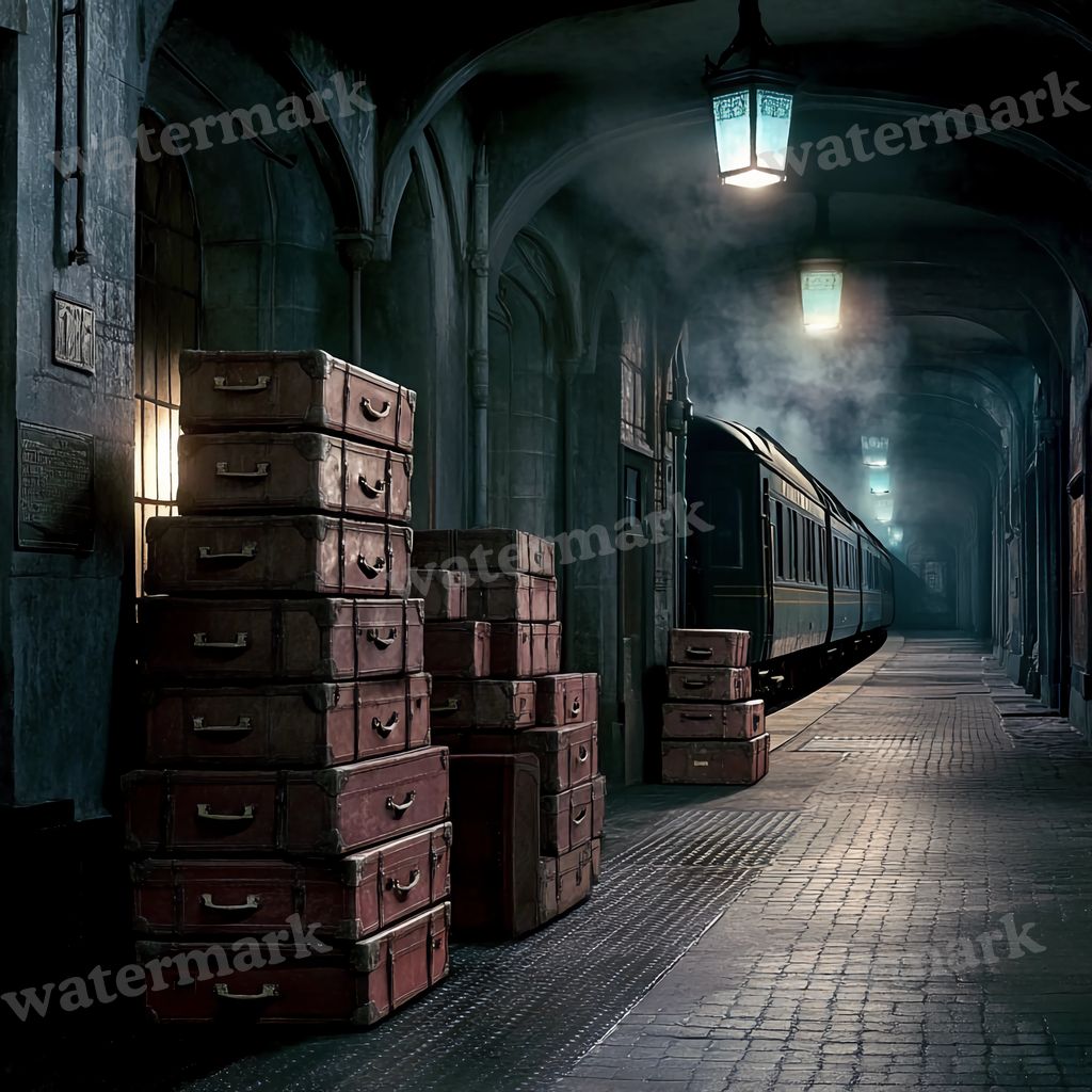Wizarding School Train Platform Movie Scene Backdrop Images