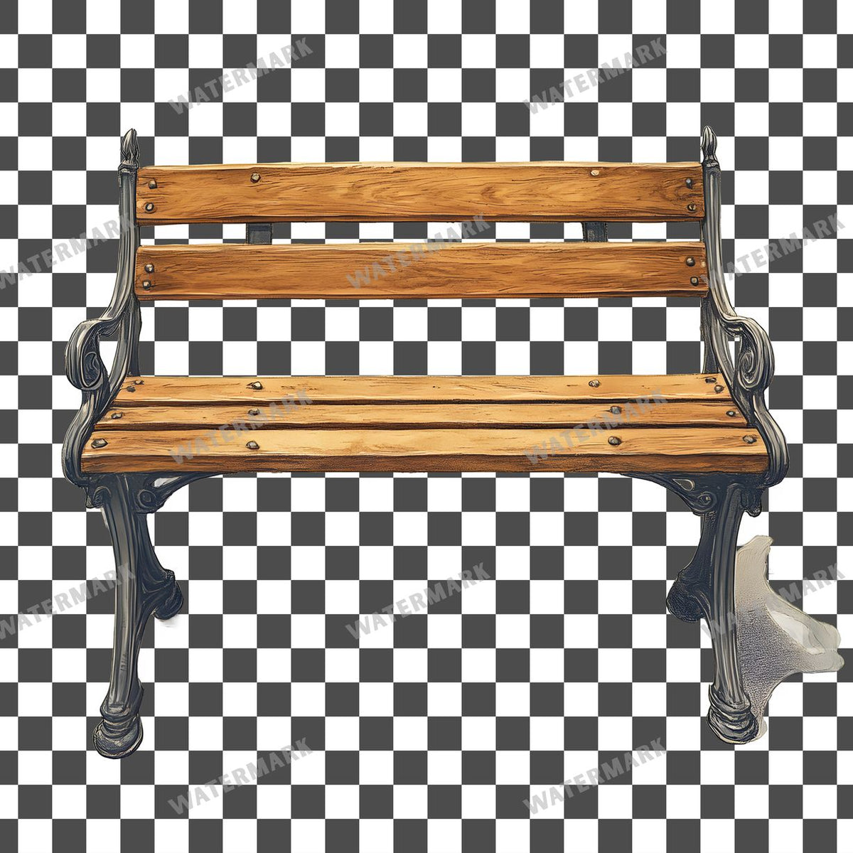 Wooden Rockin Vintage Style Clipart Pngs