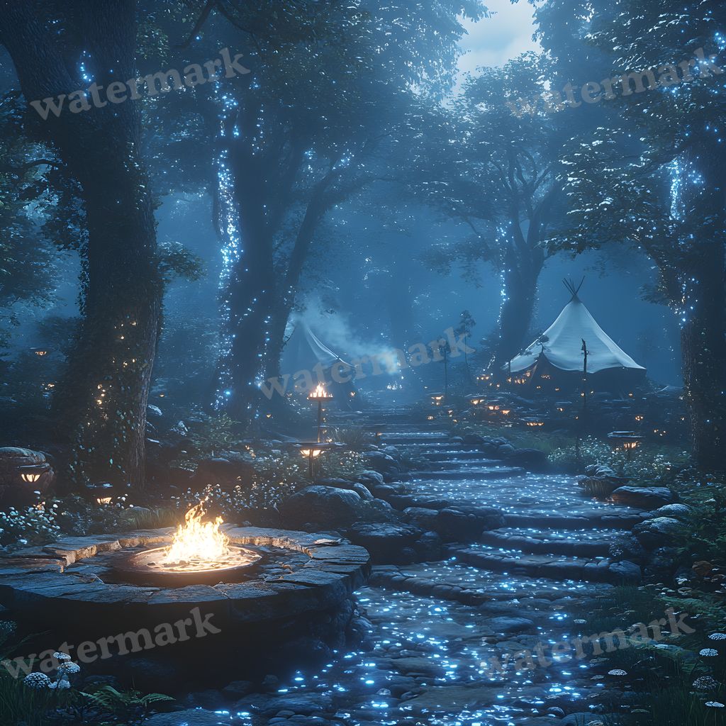 Woodland Elf Sanctuary Backdrop Images