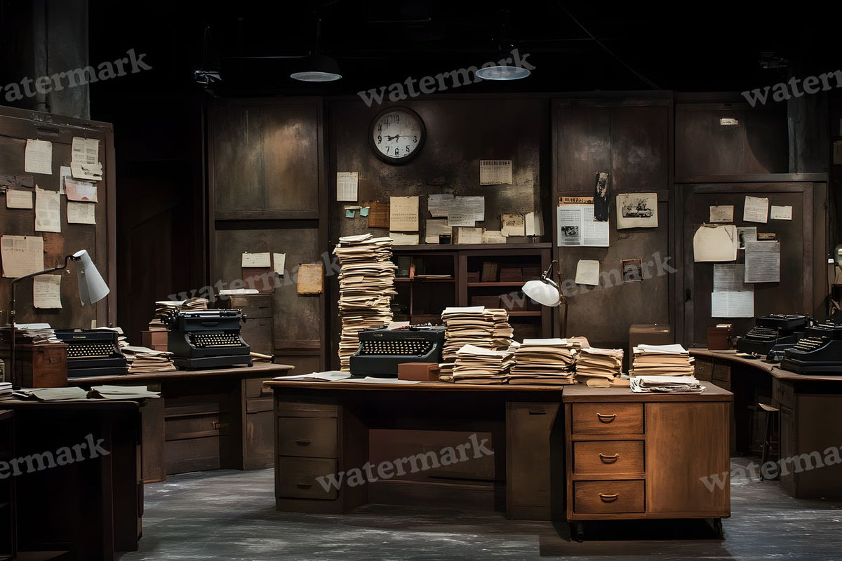 Worn Newsroom Interior Backdrop Images