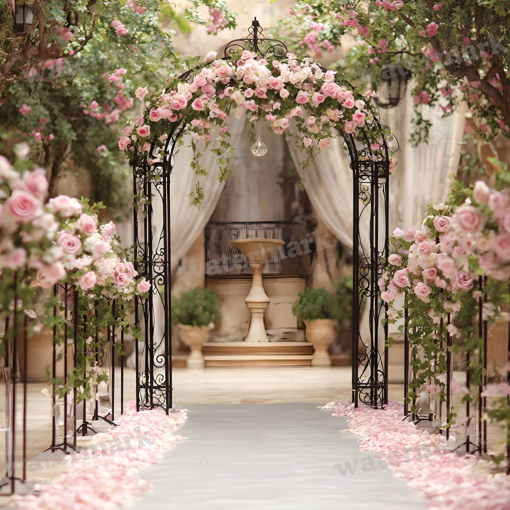 Wrought Iron Arch Decor Backdrop Images