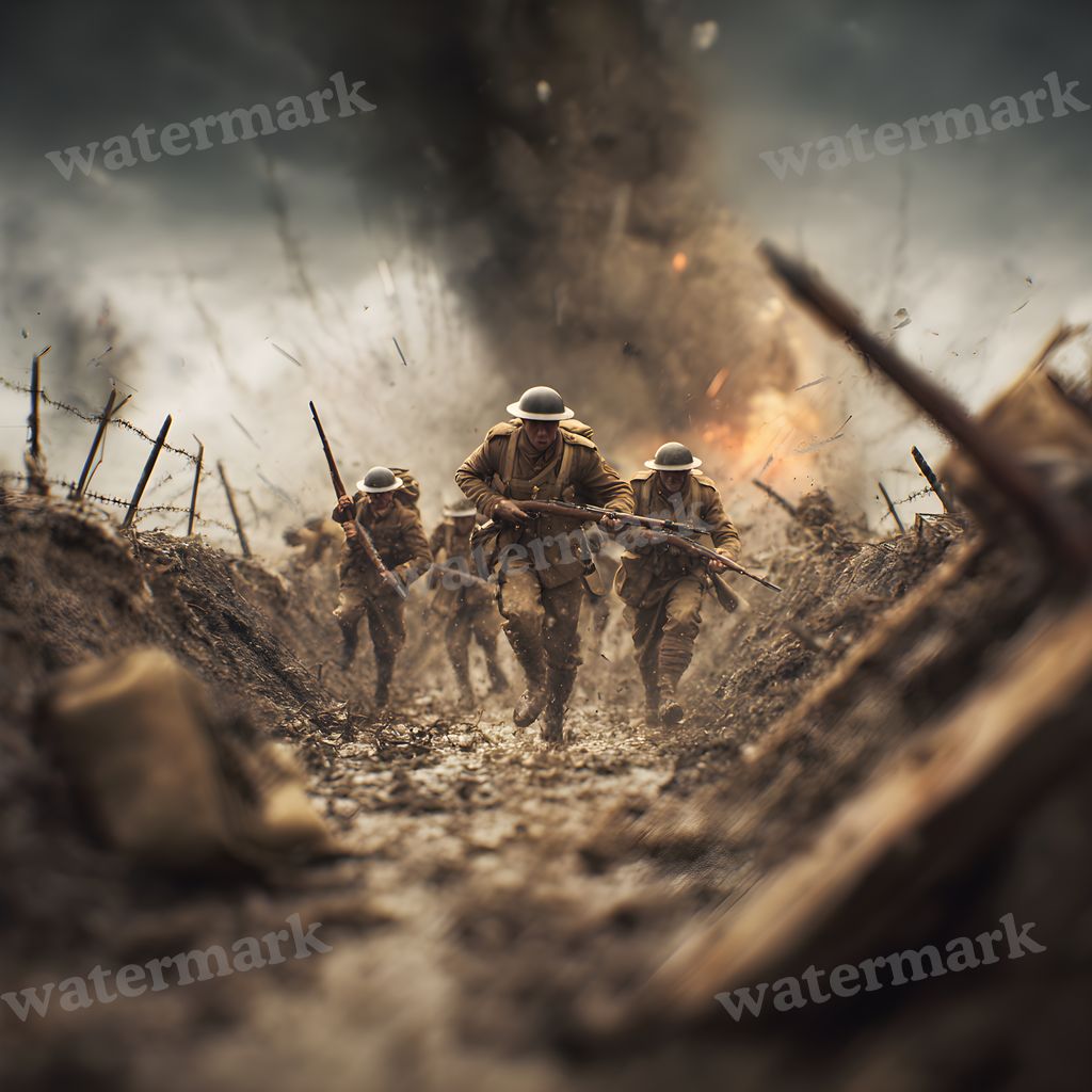 Ww Soldiercharging Backdrop Images
