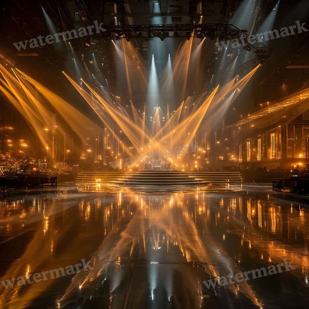 Yellow K Pop Stage Backdrop Images