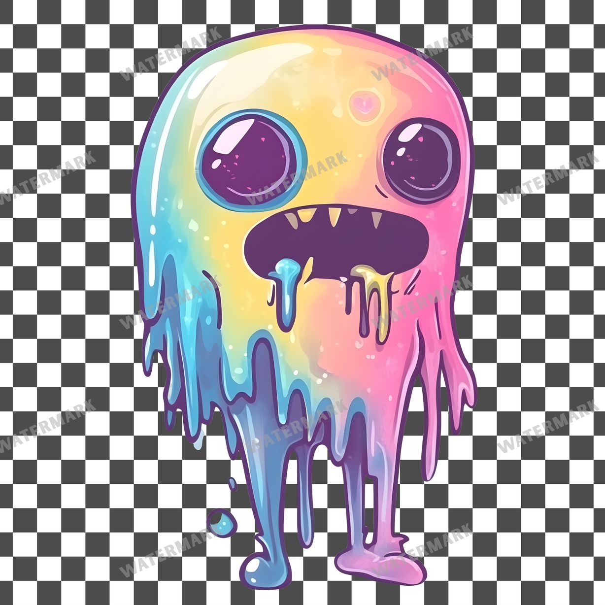 Zombie Kawaii Style Clipart Pngs