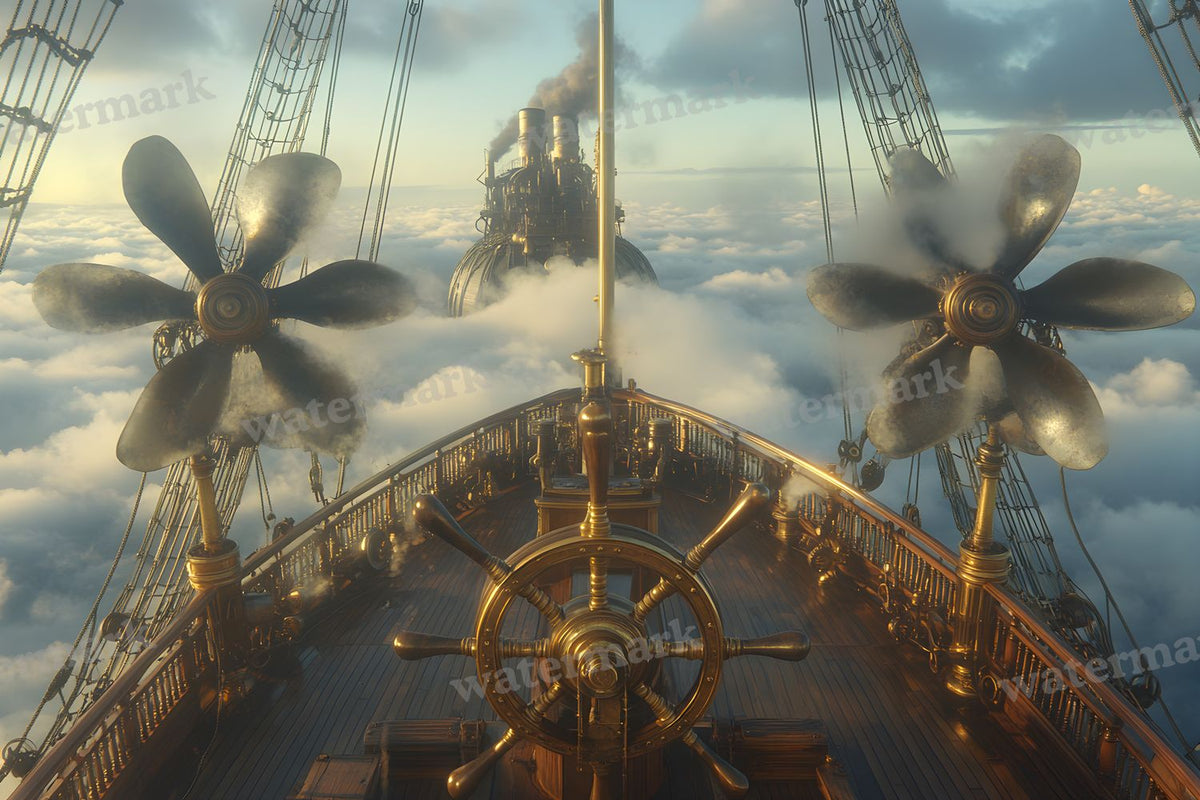 Airship Deck Backdrop Images