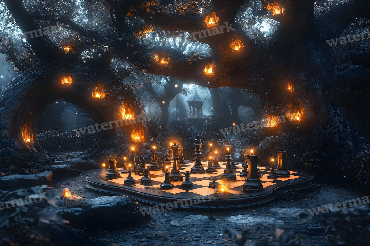 Alice Oversized Chessboard Backdrop Images