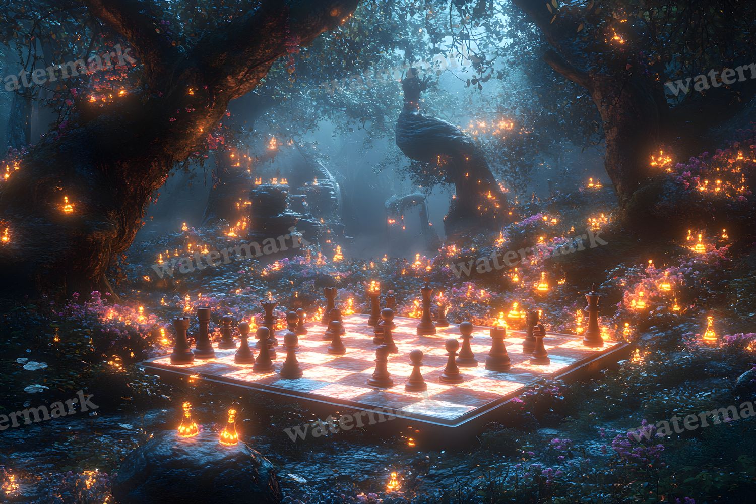 Alice Oversized Chessboard Backdrop Images