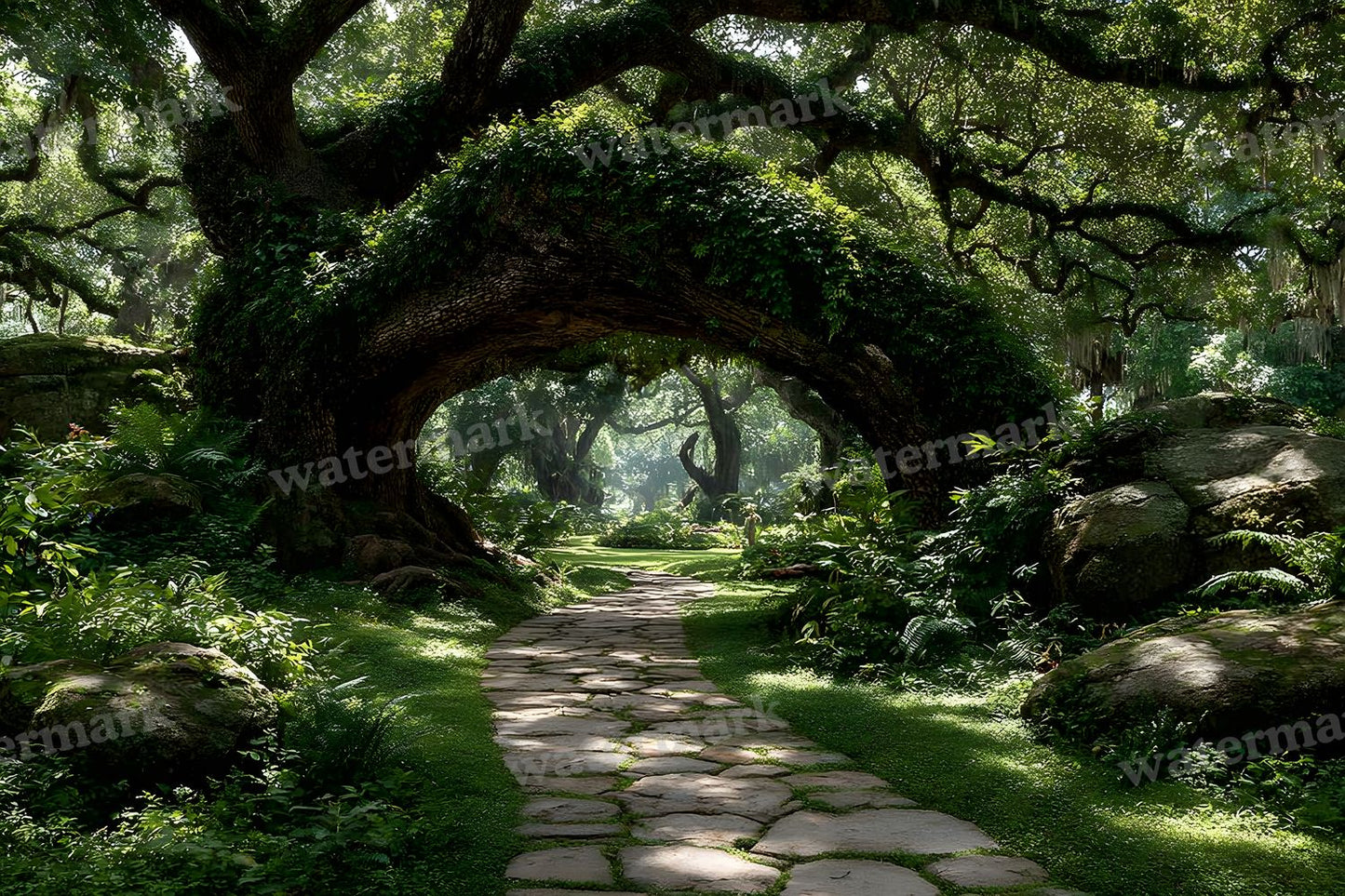 Alice Wonderland Magical Forest Backdrop Images