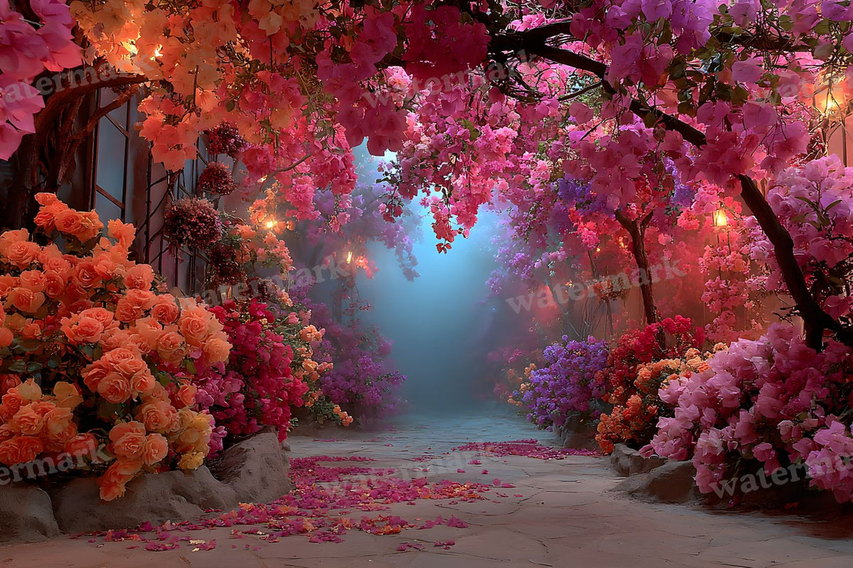 Alice Wonderland Magical Forest Backdrop Images