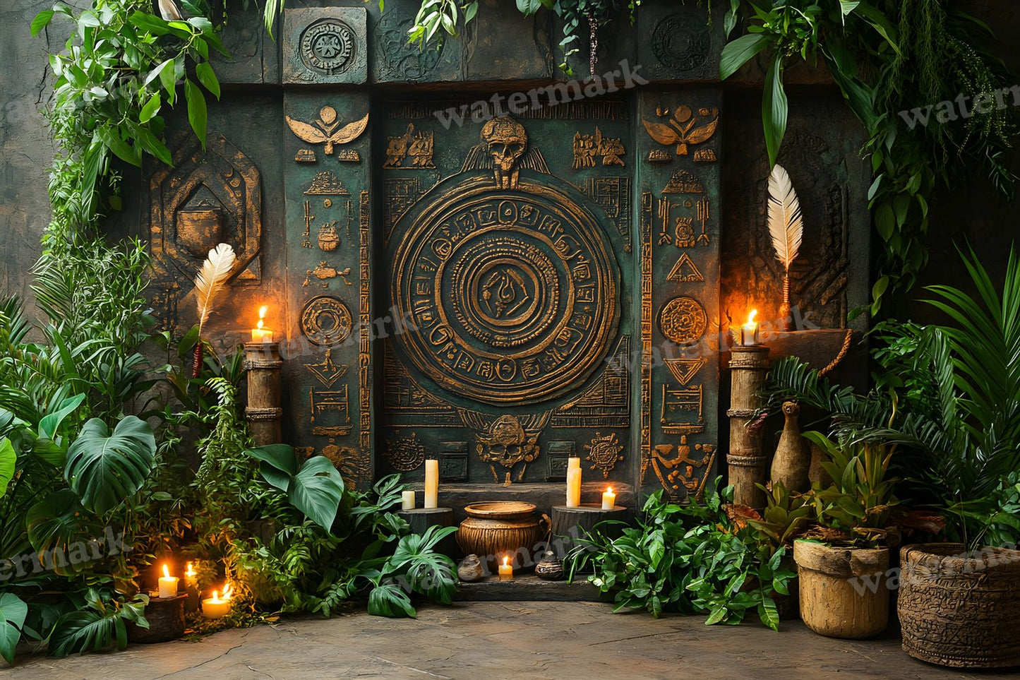 Amazonian Shamanic Ritual Backdrop Images