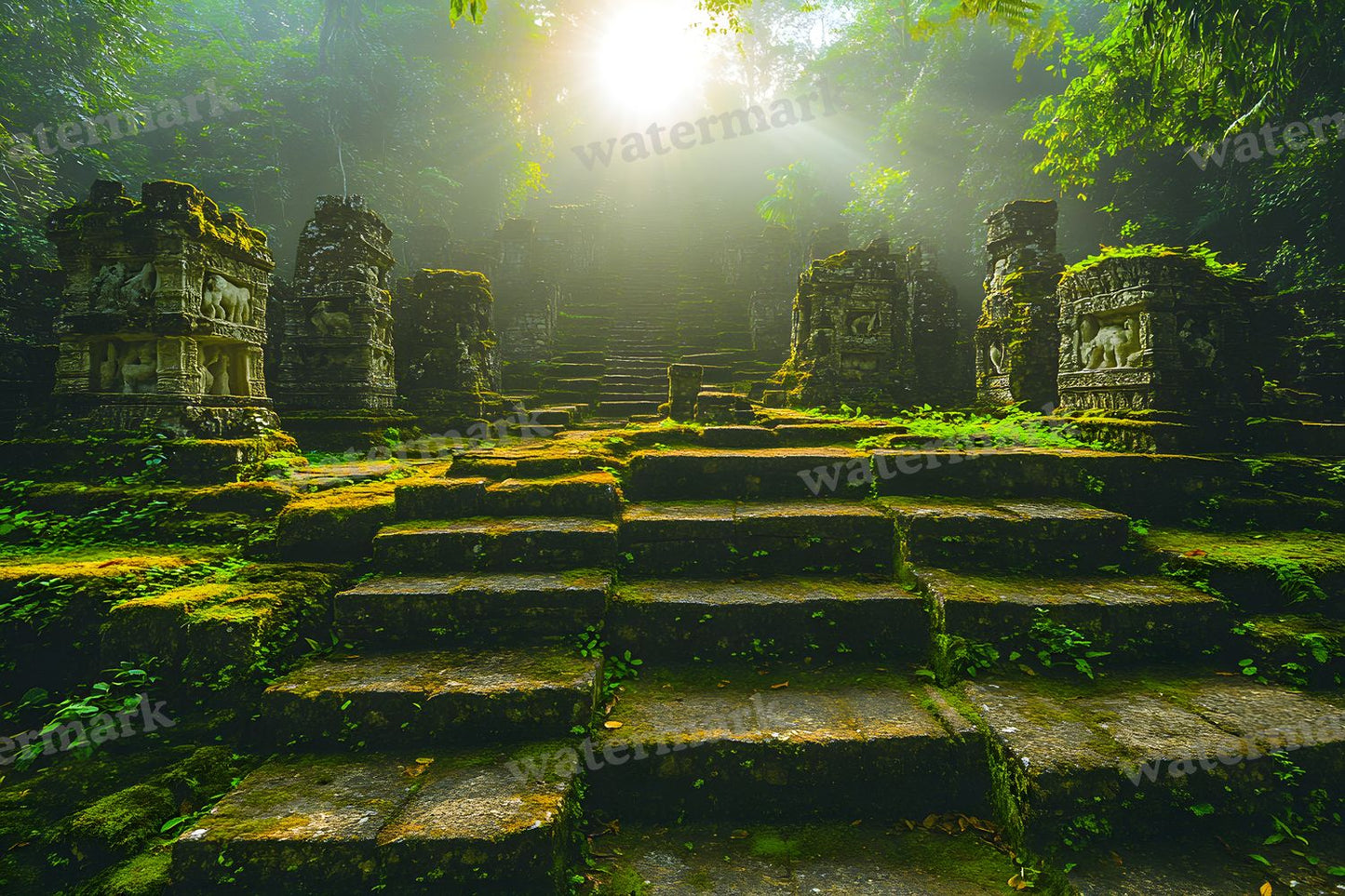 Amazonian Temple Ruins Backdrop Images