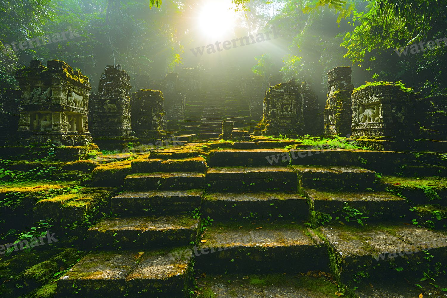 Amazonian Temple Ruins Backdrop Images