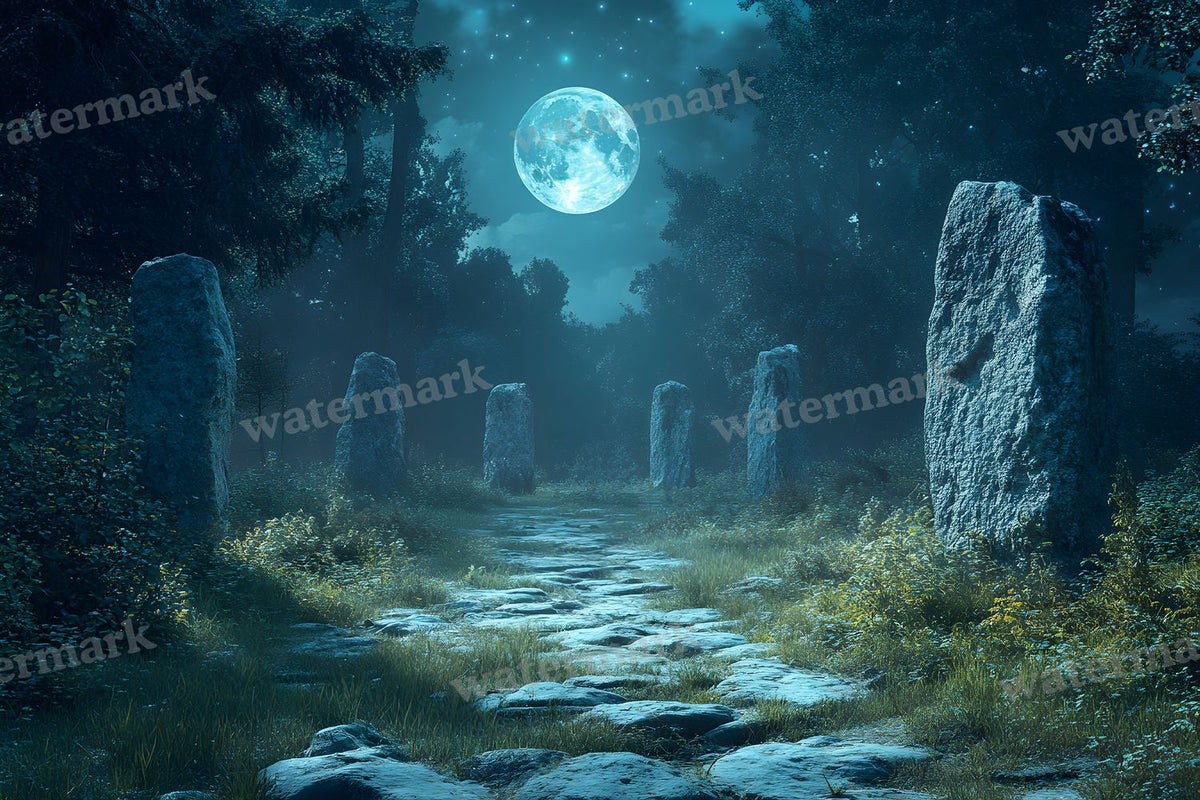 Ancient Stone Circle Clearing Backdrop Images