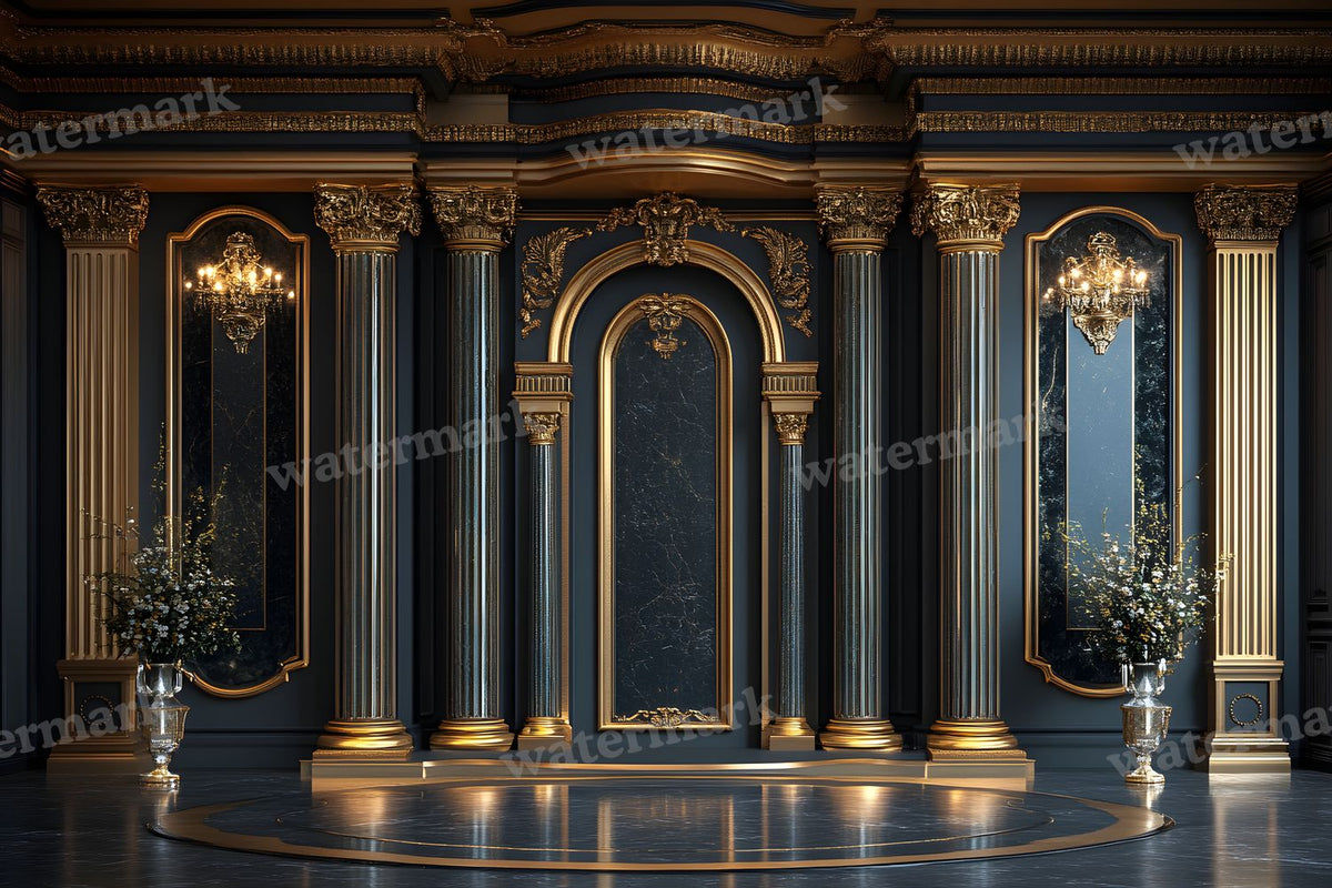 Art Deco Palace digital photo backdrop for photo editing, preview 11
