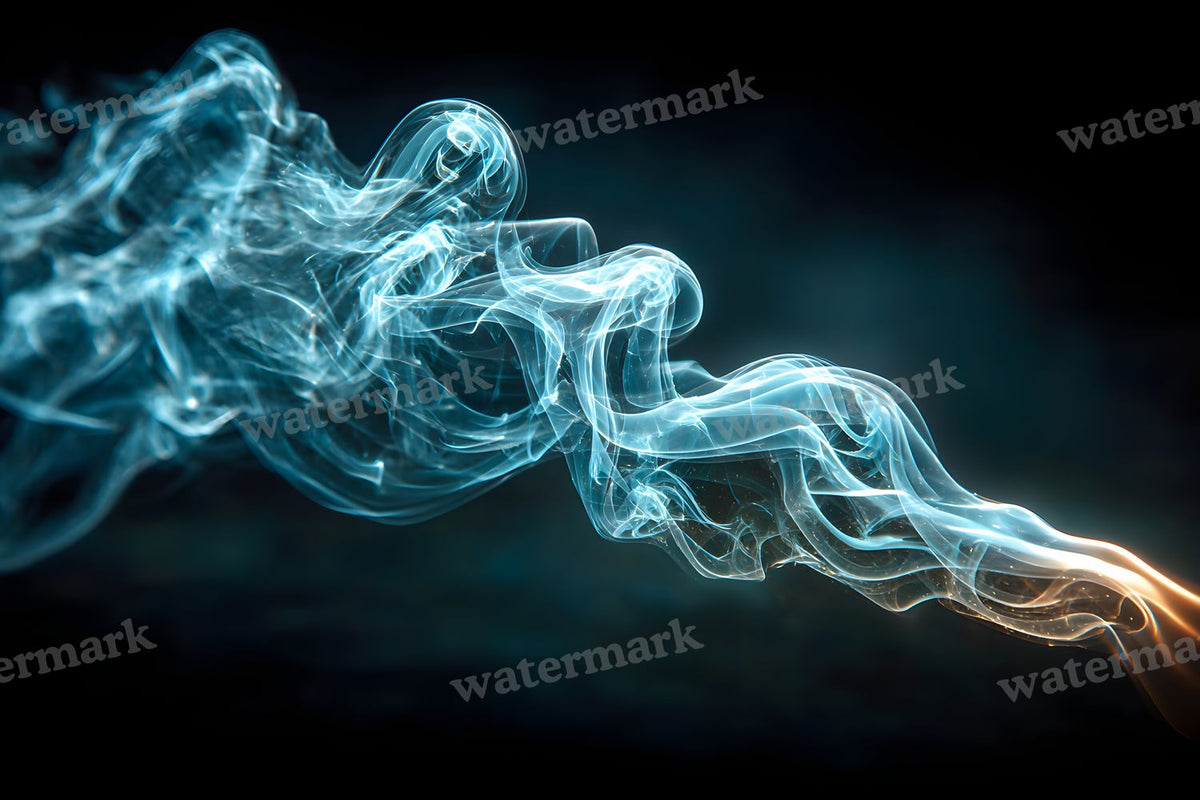 Black Smoke Texture digital photo backdrop for photo editing, preview 11