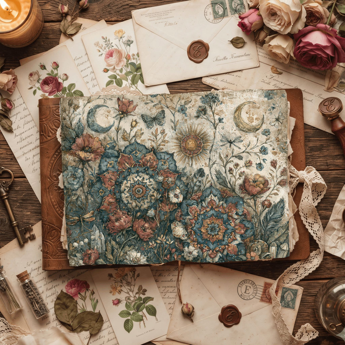 Celestial Mandala Garden Paper