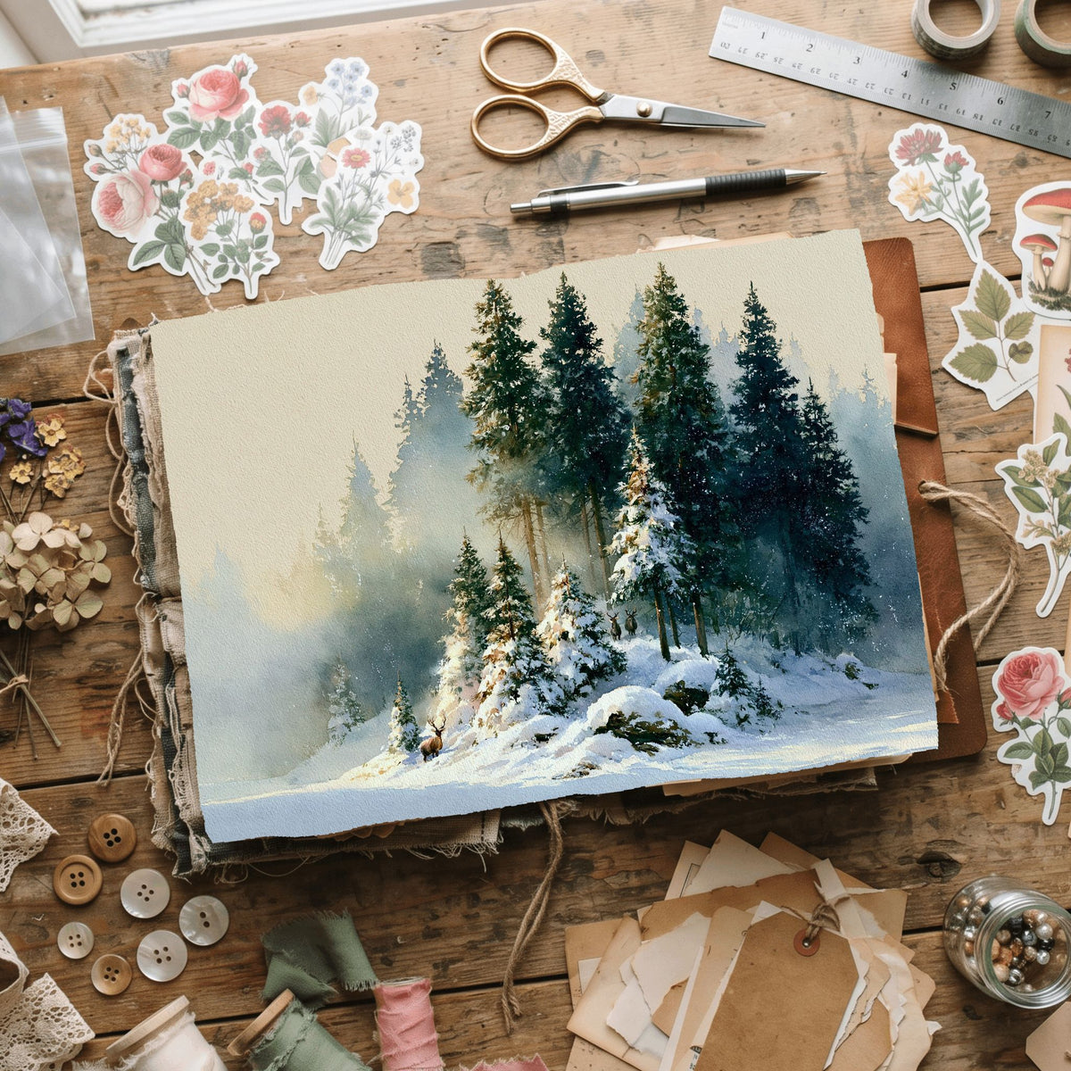 Fine Art Watercolor On Cotton Paper
