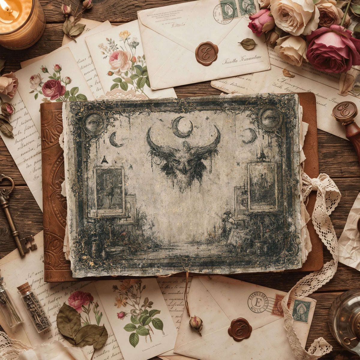 Gothic Tarot Journal Paper