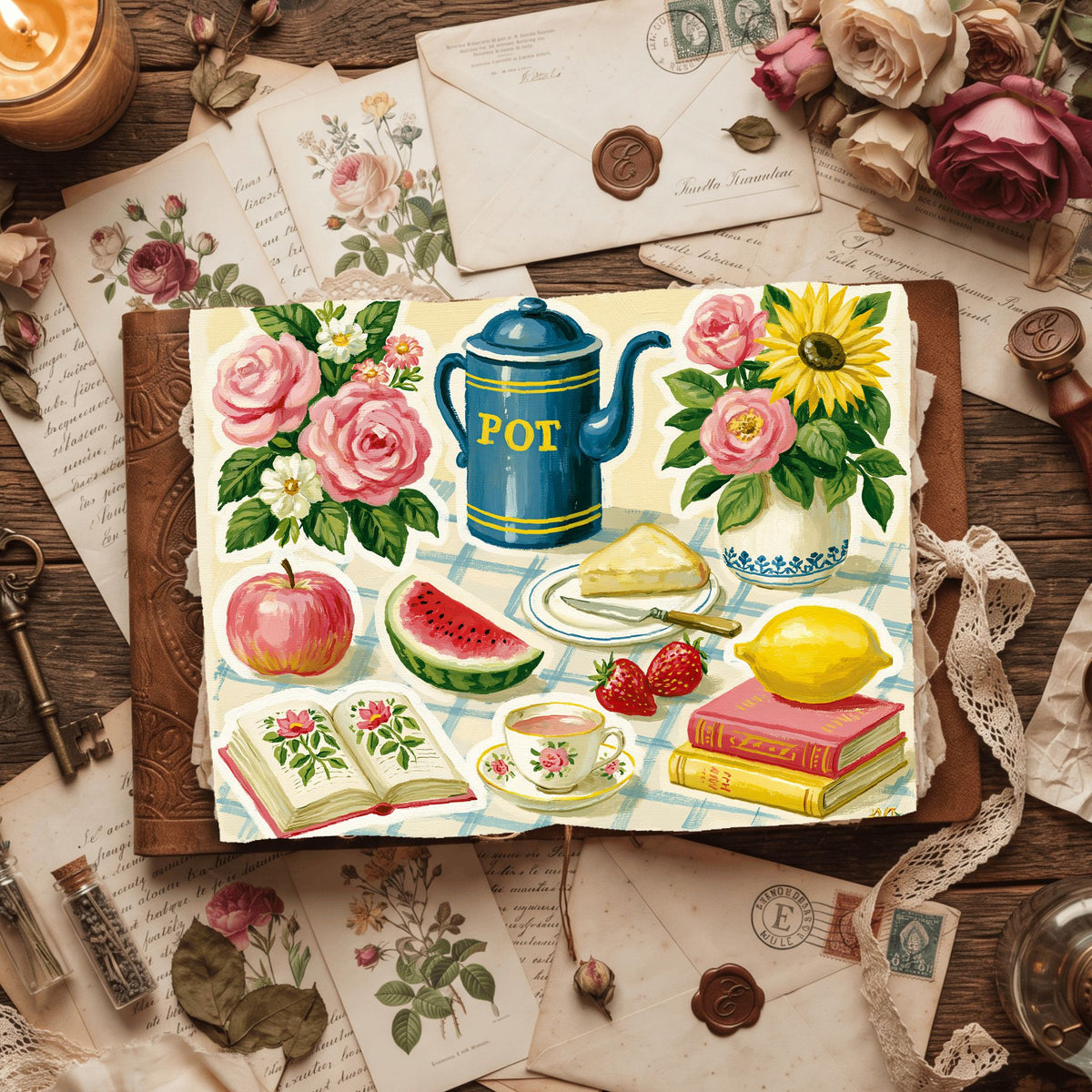 Gouache Sticker Collection