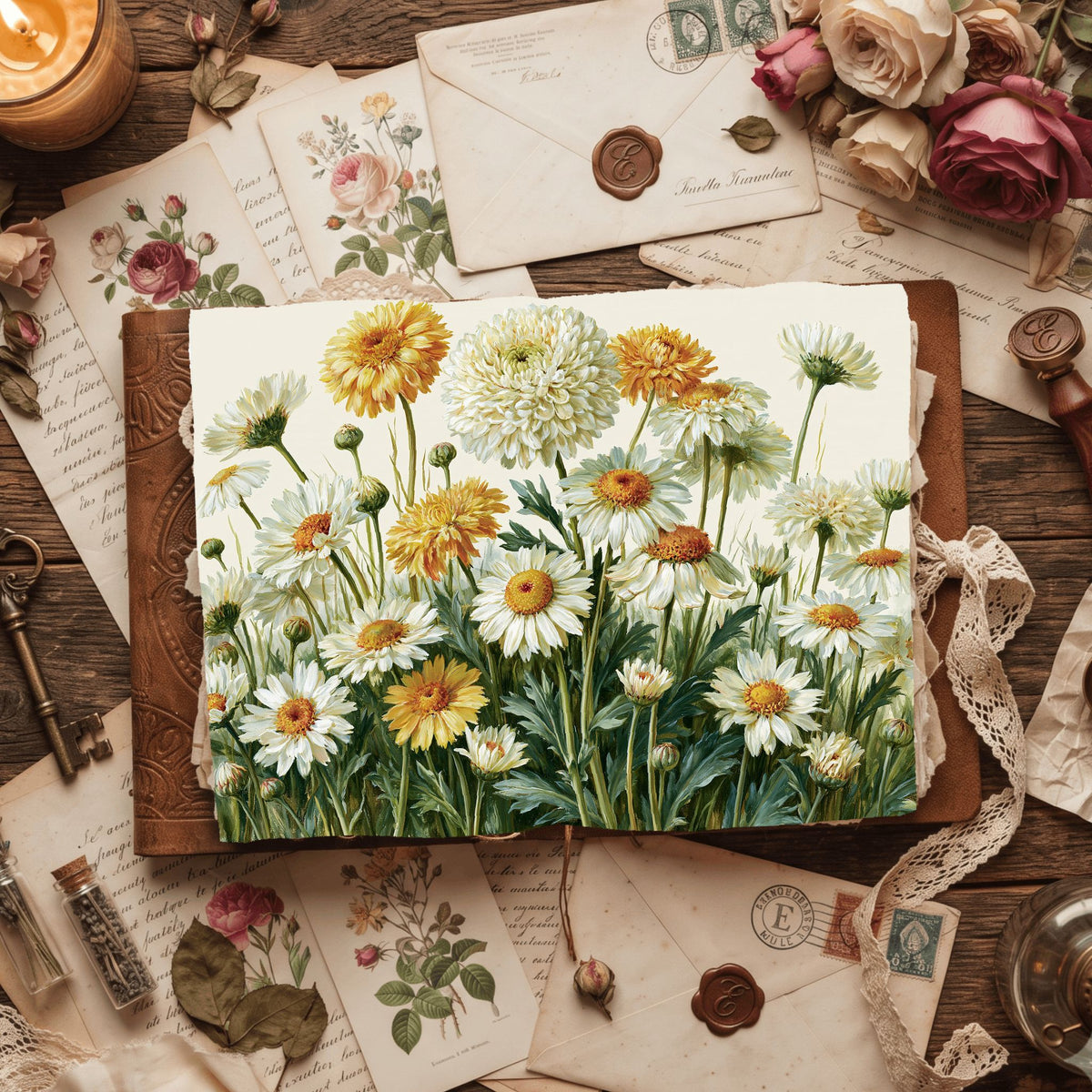 Meadow Daisy Botanical Cluster