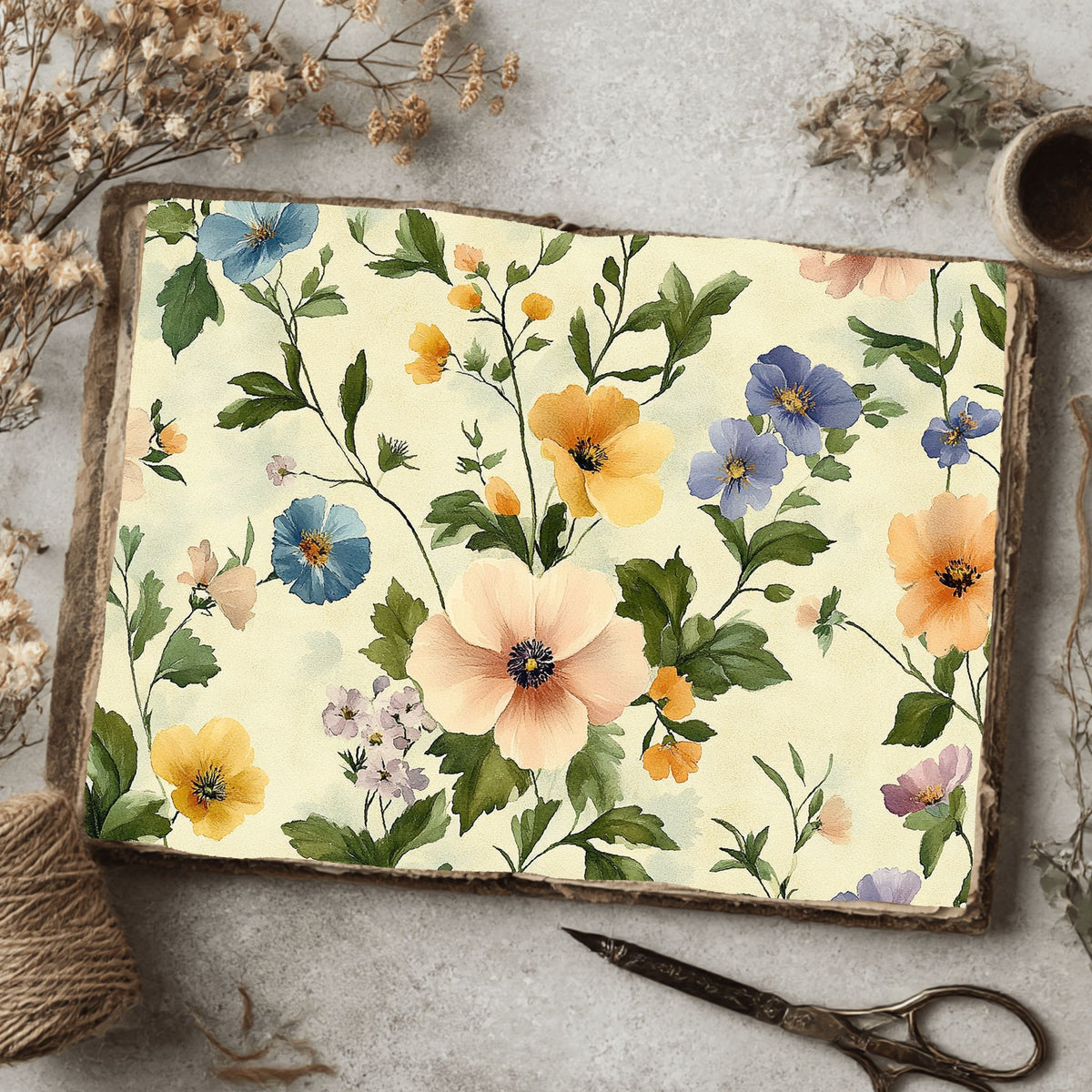 Pastel Botanical Bloom Paper