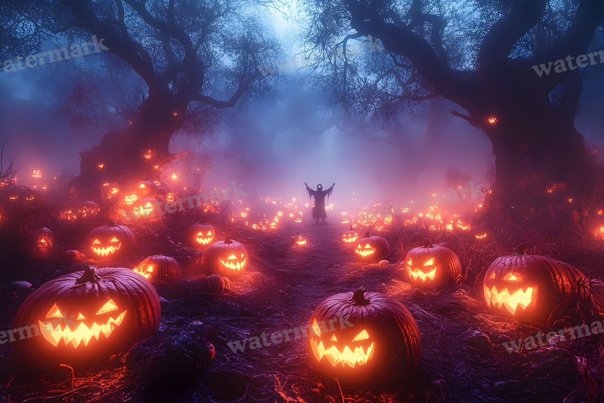 Pumpkin Field Curse Backdrop Images