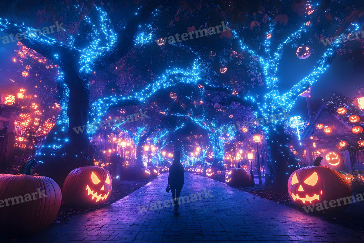 Pumpkin Grove Magic Backdrop Images