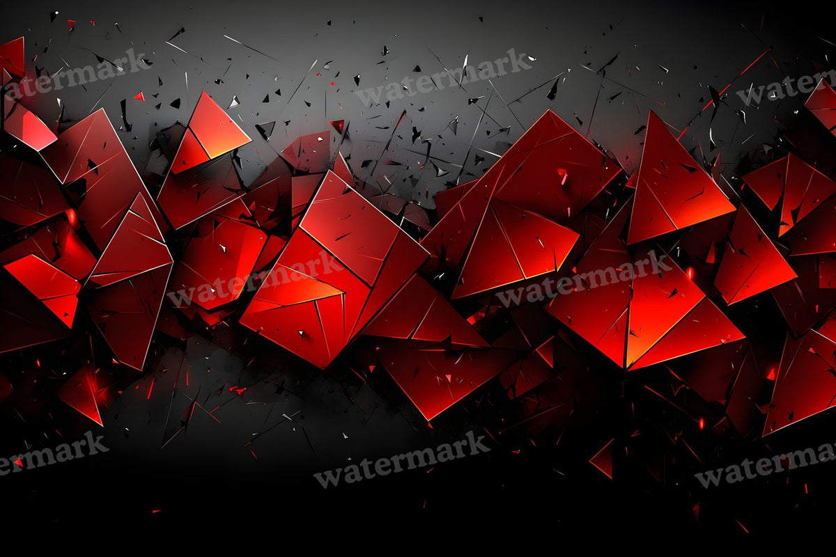 Red Black Geometric digital photo backdrop for photo editing, preview 11