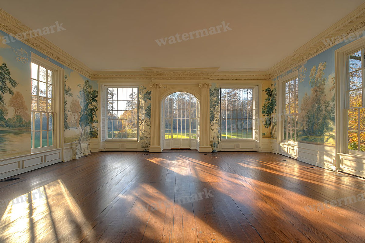 Regal Wallpapered Room digital photo backdrop for photo editing, preview 11