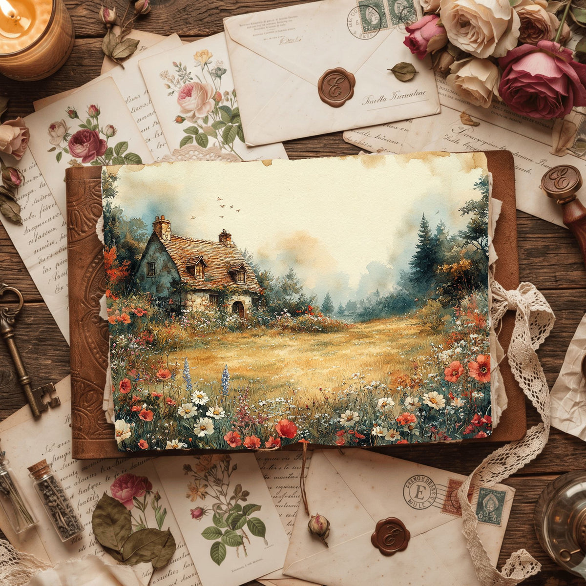 Secret Wildflower Cottage Writing Paper