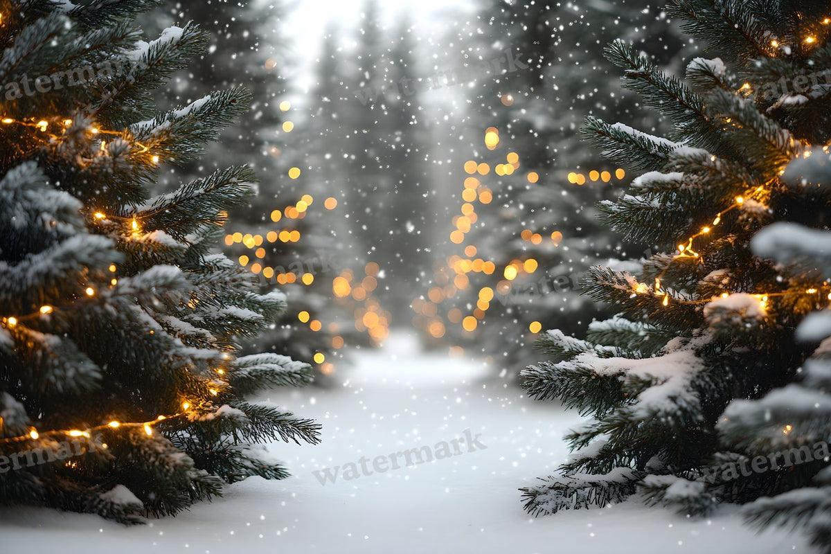 Snowy Forest Backdrop Images