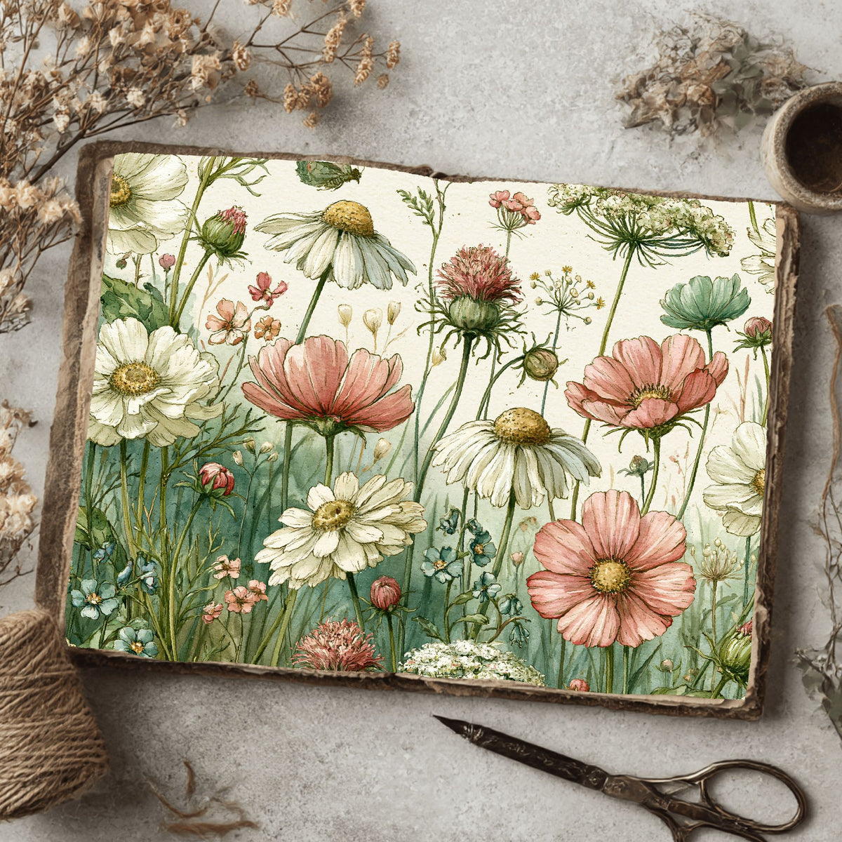 Spring Wildflower Seamless Pattern