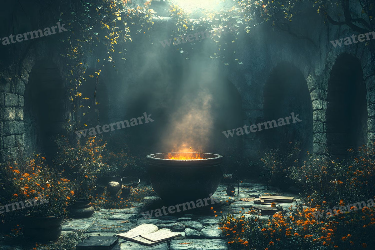 Wicked Witch Garden Backdrop Images