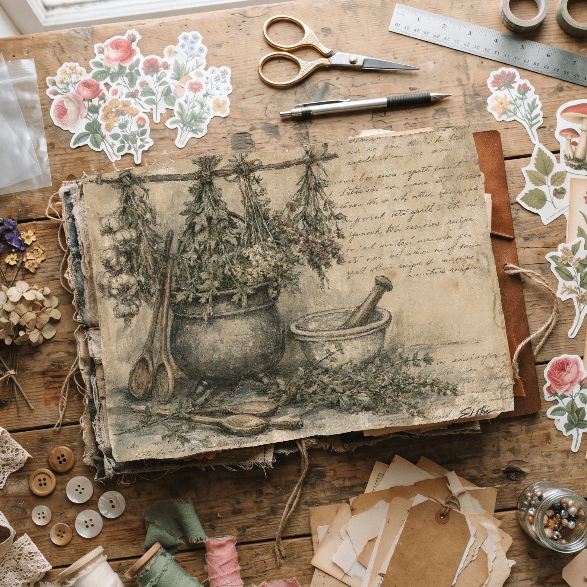 Witch'S Kitchen Recipe Journal Page