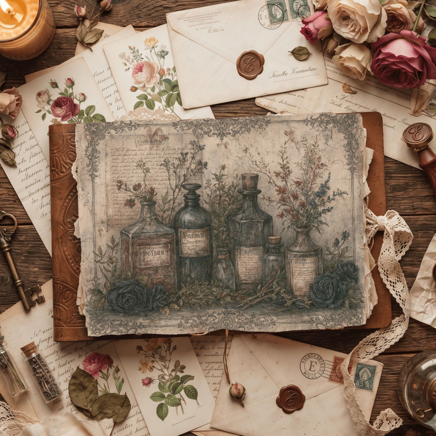 Witchy Gothic Apothecary Journal Paper