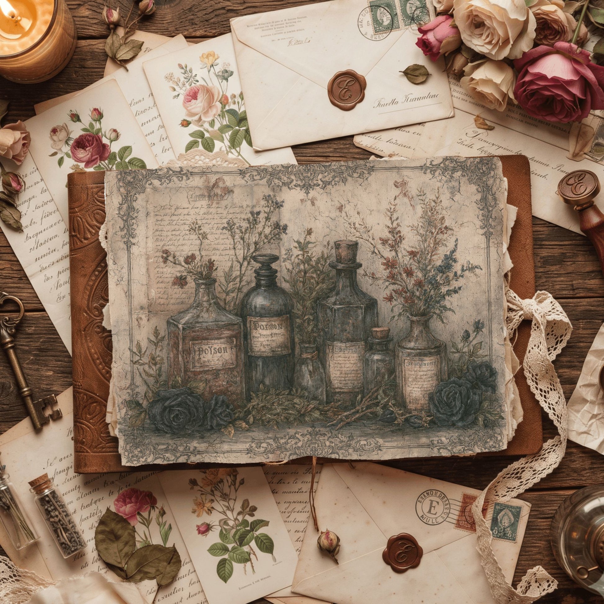 Witchy Gothic Apothecary Journal Paper