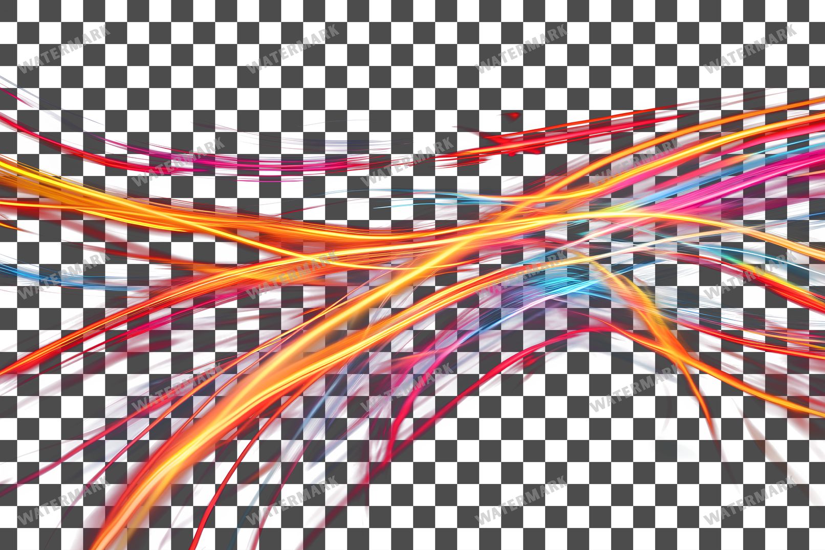 Abstract Light Streaks Transparent Overlay Pngs