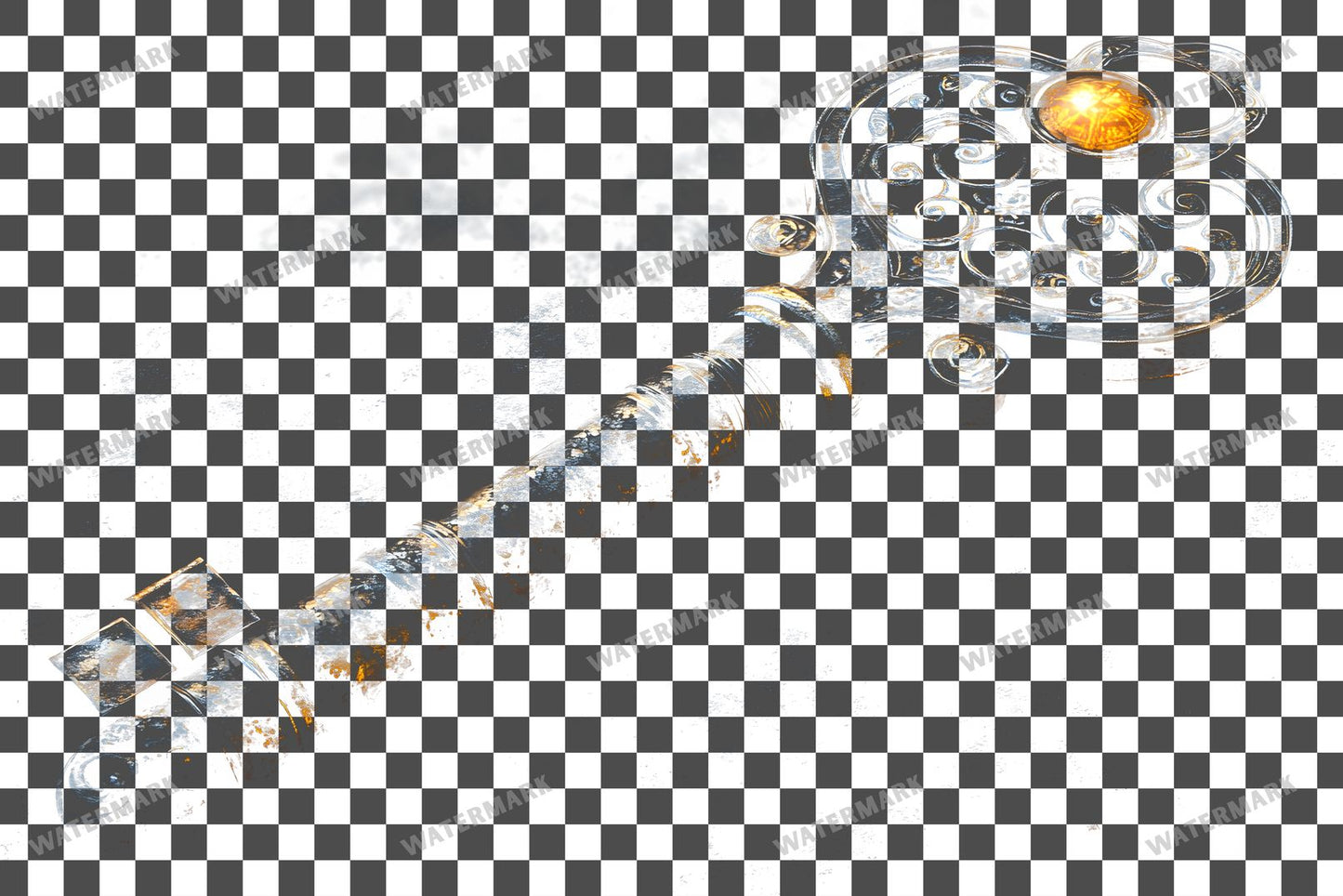 Ancient Gothic Key Transparent Overlay Pngs