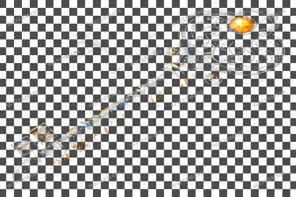 Ancient Gothic Key Transparent Overlay Pngs