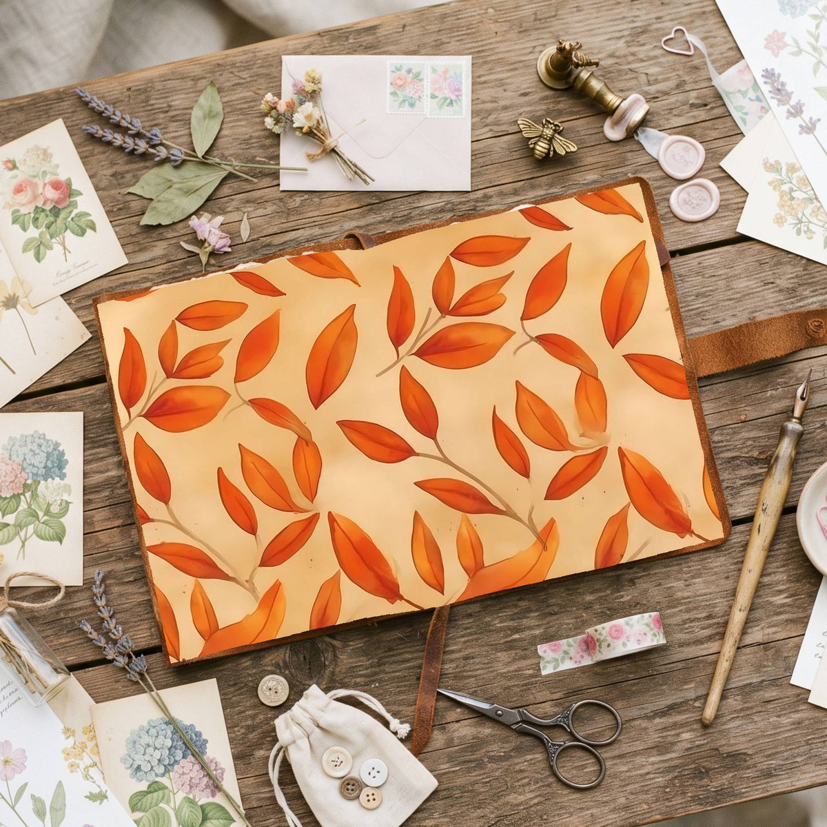 Autumns Leaves Digital Papers