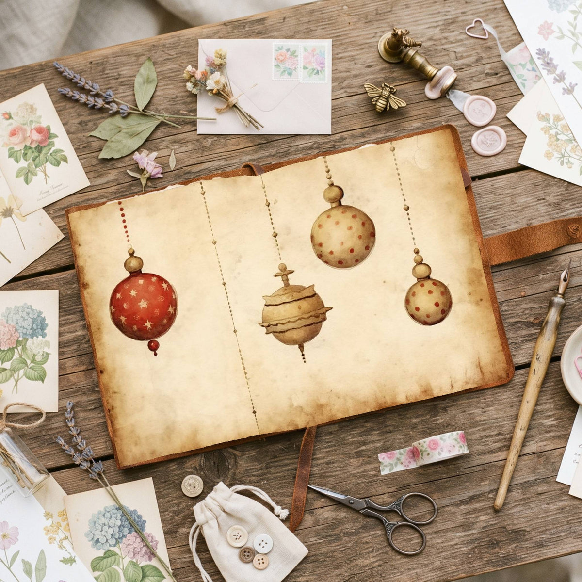 Bauble Digital Papers